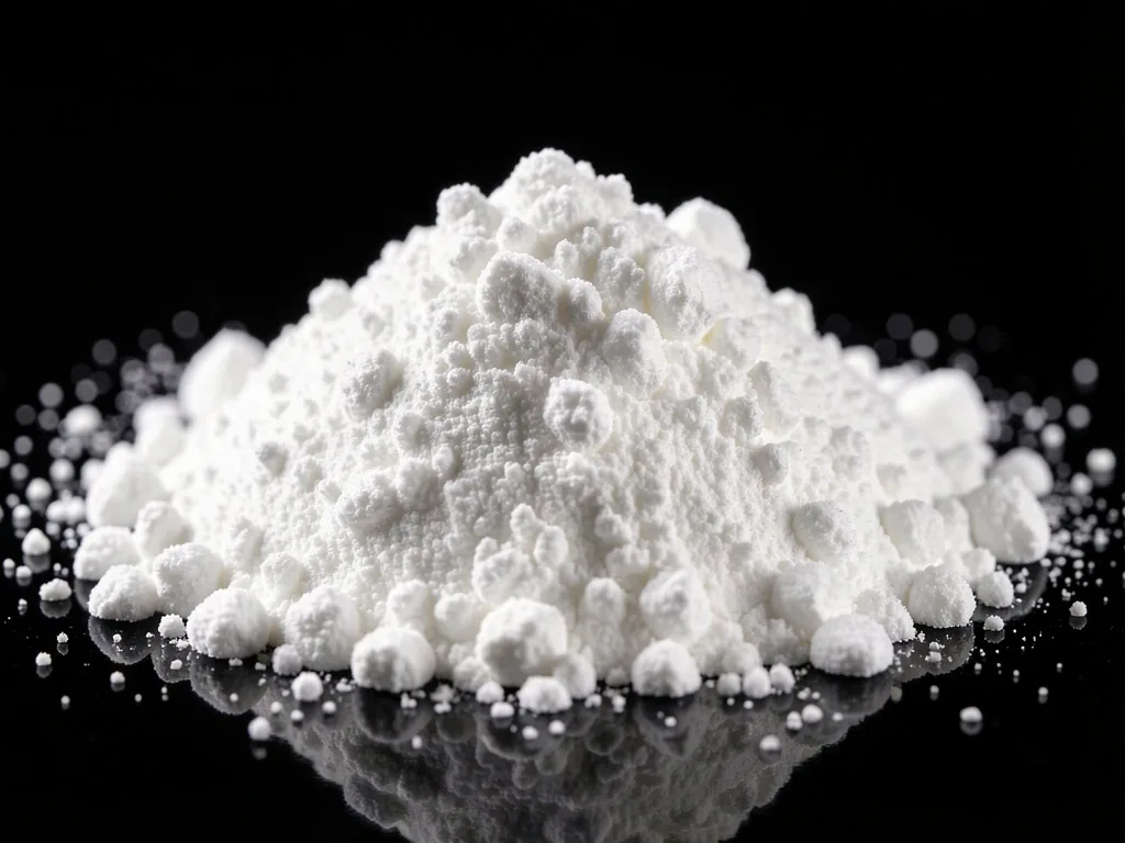 Foto makro tekstur bubuk protein konsentrat